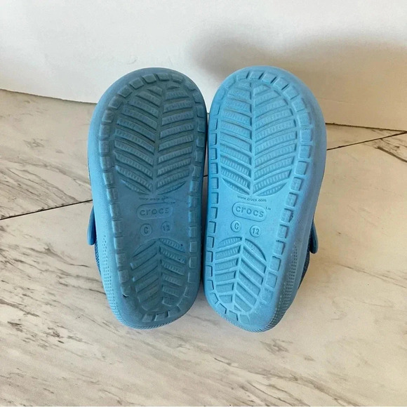 Crocs Girls Oxygen Glitter Cutie Clogs Size C12 Kids Blue - Picture 11 of 12